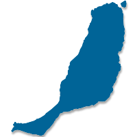 Mapa la isla de Fuerteventura (Islas Canarias)